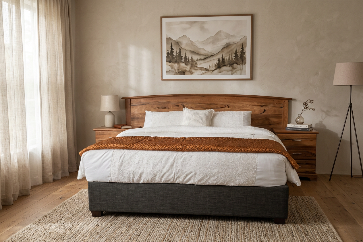 Somerset 3 Pcs Q/K Marri Headboard - Bed