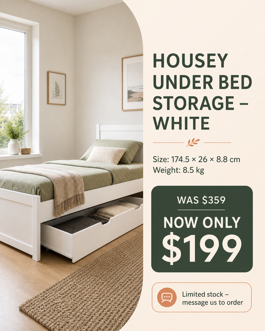 UNDER BED STORAGE – WHITE